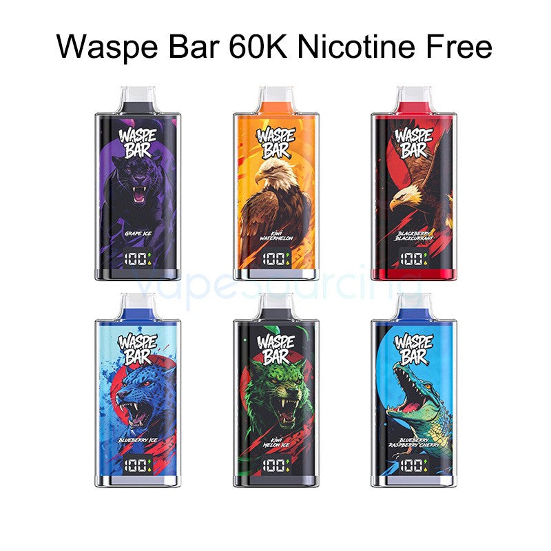 Waspe Bar 60K Nicotine Free Disposable Vape