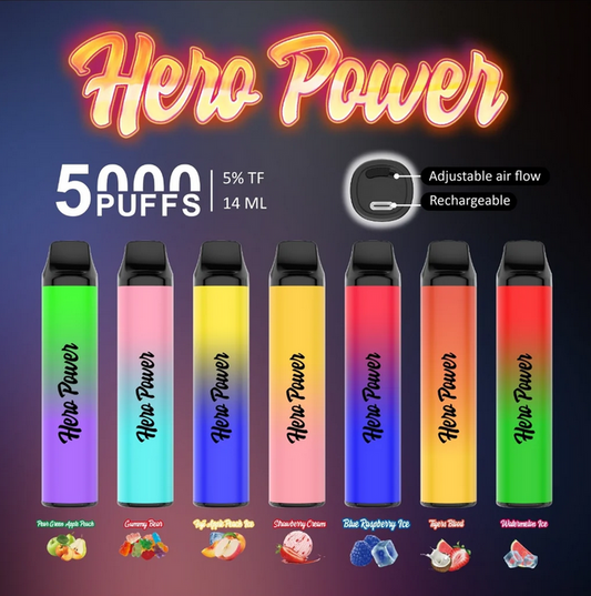 Introducing the HERO Power 5000 Disposable Vape Kit