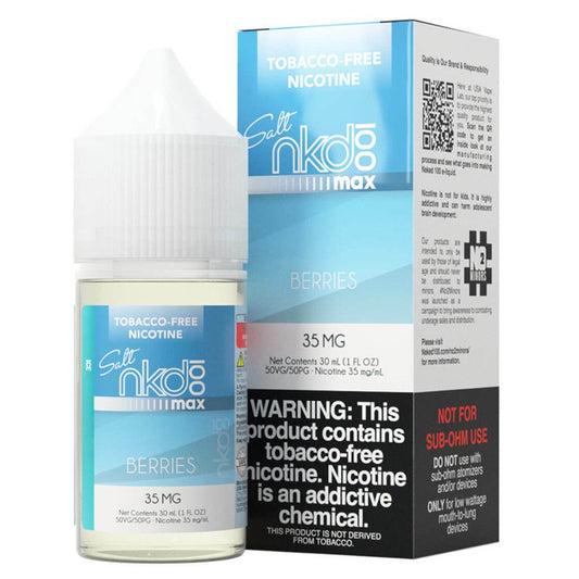 Naked 100 MAX Berries Ice Tobacco-Free Nicotine Salt E-Juice