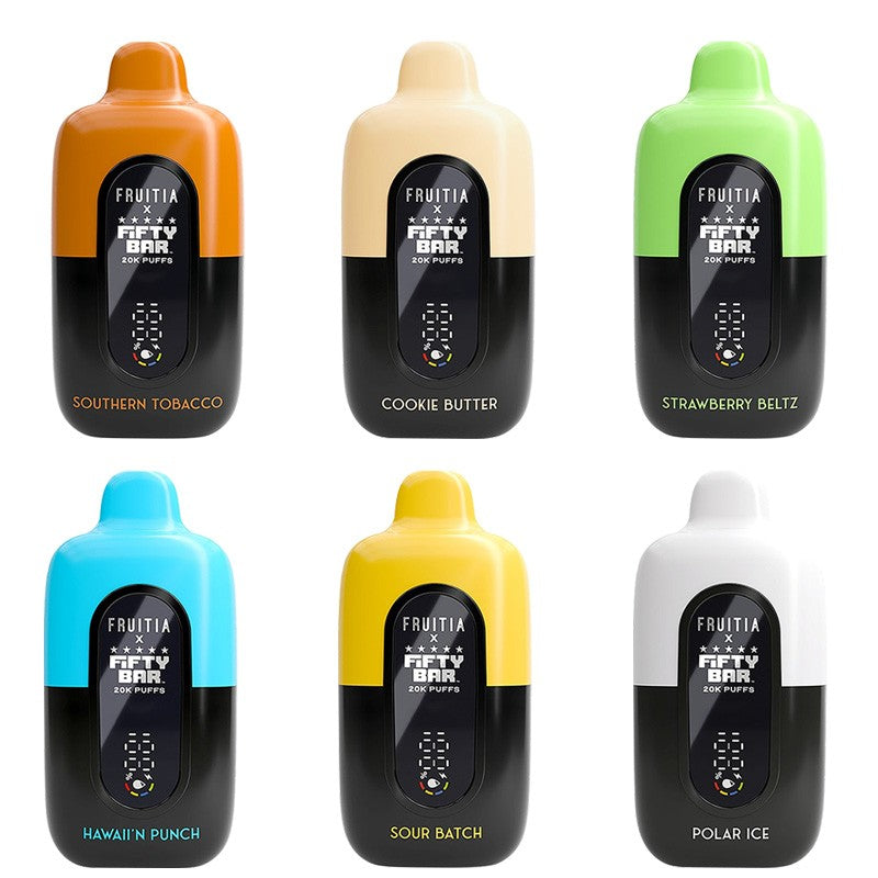 fifty bar 50000 disposable vape flavors