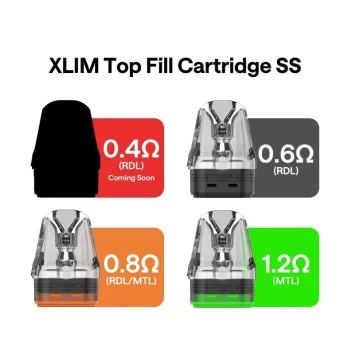 OXVA Xlim Top Fill SS Replacement Pod Cartridge