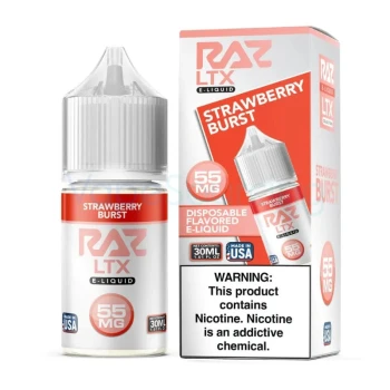 Strawberry Burst Pod Juice X RAZ LTX Nic Salt E-juice 30ml